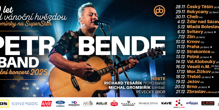 VÁNOČNÍ KONCERT - PETR BENDE & BAND A HOSTÉ “20 let pod vánoční hvězdou - vzpomínky na SuperStar”